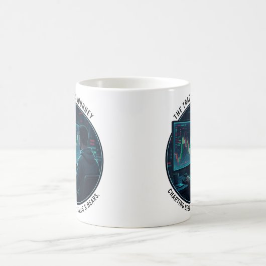 Trader’s Journey Candlestick Chart Finance コーヒーマグカップ (中央)