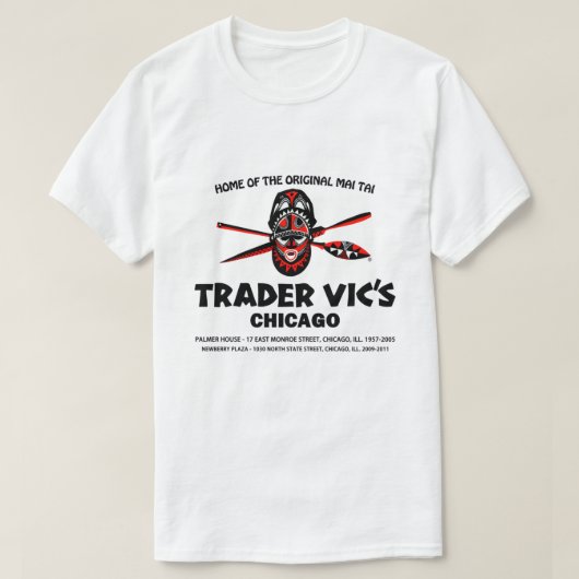 Trader Vic's Restaurant(イリノイ州シカゴ) Tシャツ (デザイン正面)