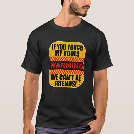 Tradesmanスローガンのツール Tシャツ (正面)