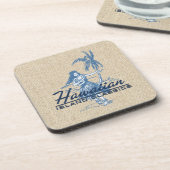 Tradewindsのフラ女の子のハワイのコルクに支えられるコースター コースター (左側)