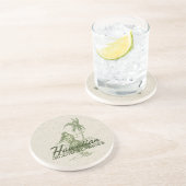 Tradewindsのフラ女の子のハワイアンのTikiのバーのコースター コースター (側面)