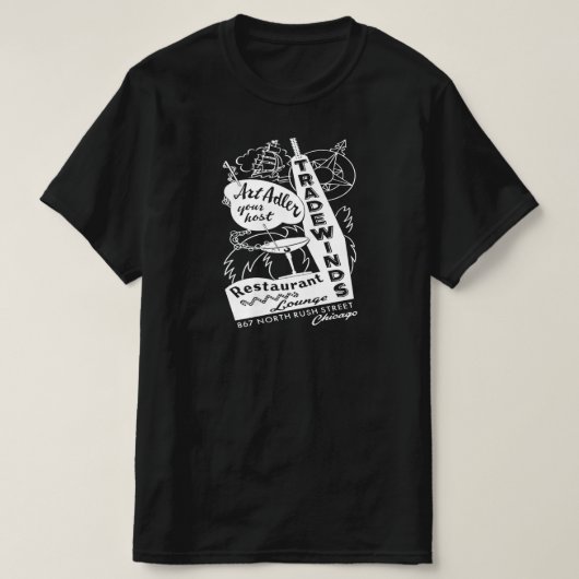 Tradewinds Restaurant and Lounge,シカゴ, IL Tシャツ (デザイン正面)