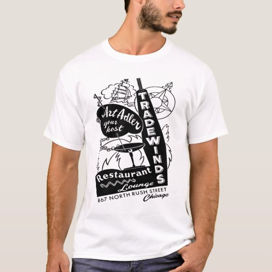 Tradewinds Restaurant and Lounge，シカゴ， IL Tシャツ (正面)