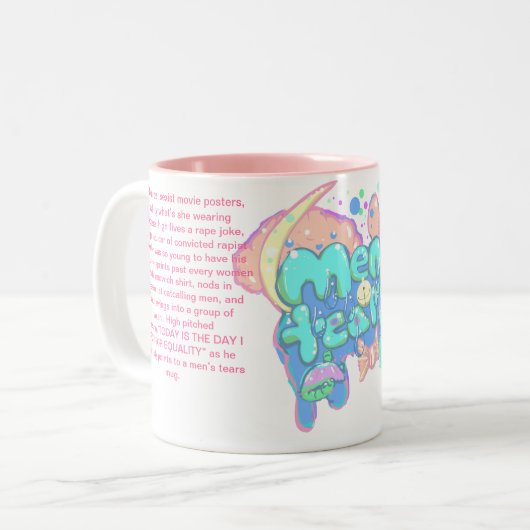 Tradgedyの苦闘、人の破損のマグ ツートーンマグカップ (正面左)