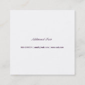 Tradicional Classic On Periwinkle  Purple Color スクエア名刺 (裏面)