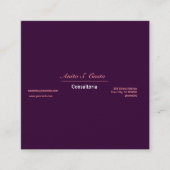 Tradicional Classic On Periwinkle  Purple Color スクエア名刺 (正面)