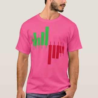 Trading candlesticks candle chart pips tシャツ