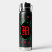 Trading Chart Pattern Streetwear Red Green Candle ウォーターボトル (正面)