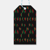 Trading Chart Pattern Streetwear Red Green Candle ギフトタグ (裏面)