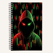 Trading Chart Pattern Streetwear Red Green Candle ノートブック (正面)