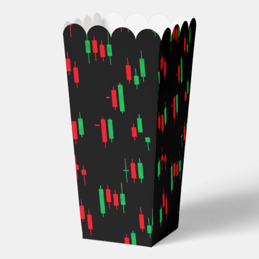 Trading Chart Pattern Streetwear Red Green Candle フェイバーボックス (正面)