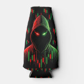 Trading Chart Pattern Streetwear Red Green Candle ボトルクーラー (正面)