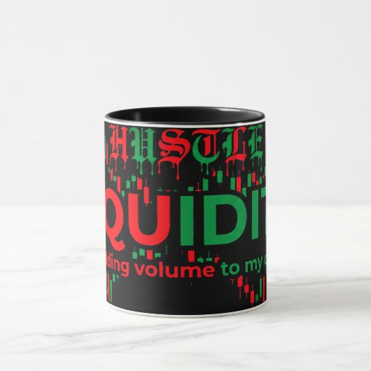 Trading Chart Pattern Streetwear Red Green Candle マグカップ (中央)