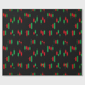 Trading Chart Pattern Streetwear Red Green Candle ラッピングペーパー (フラット)