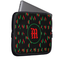 Trading Chart Pattern Streetwear Red Green Candle ラップトップスリーブ
