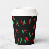 Trading Chart Pattern Streetwear Red Green Candle 紙コップ (裏面)