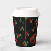 Trading Chart Pattern Streetwear Red Green Candle 紙コップ (右)