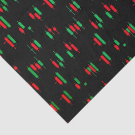 Trading Chart Pattern Streetwear Red Green Candle 薄葉紙