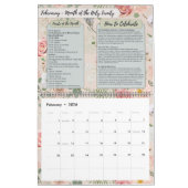 Traditional 1962 Missal Catholic Liturgical  カレンダー (2月 2026)