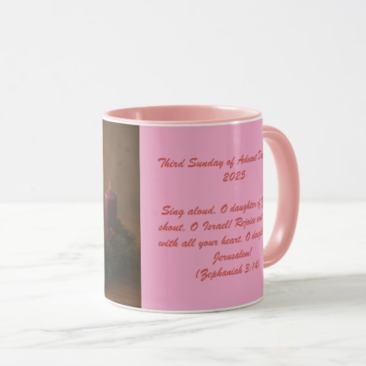 Traditional Advent Wreath Third Sunday マグカップ (正面右)