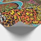 Traditional african fabric and wild animal skins p ラッピングペーパー (角)