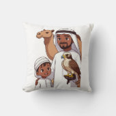 Traditional Arab Falcon Hunt クッション (正面)