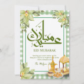 Traditional Arabic Tea and Iftar Snacks Eid Card シーズンカード (正面)