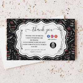 Traditional Barber Tools Classic Grooming サンキューカード