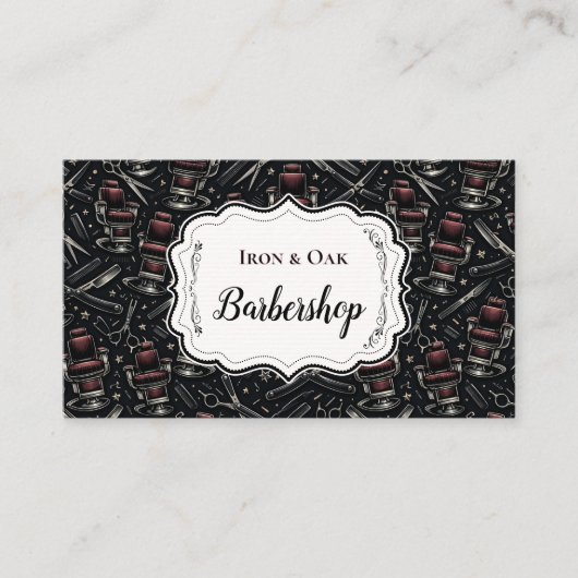Traditional Barber Tools Classic Grooming 名刺 (正面)