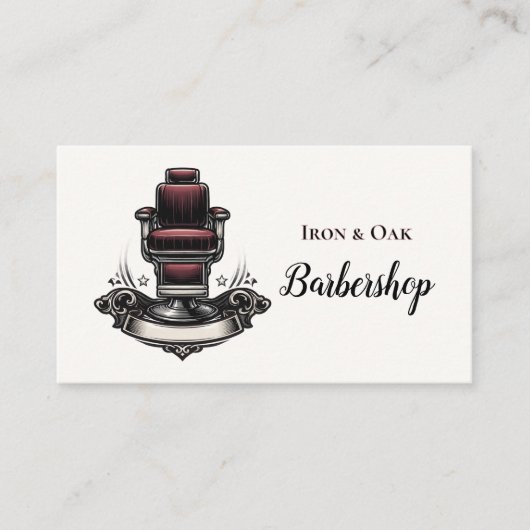 Traditional Barber Tools Classic Grooming 名刺 (正面)