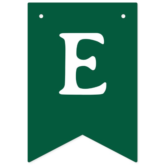 Traditional Basic Green Red Merry Christmas バンティングフラッグ (第2の旗)