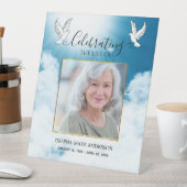 Traditional Blue and White Dove Memorial  台座サイン (インサイチュ)