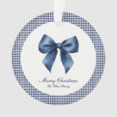 Traditional Blue Knot Christmas  オーナメント (正面)