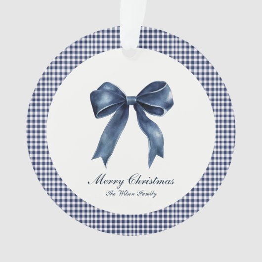 Traditional Blue Knot Christmas  オーナメント (正面)