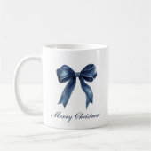 Traditional Blue Knot Christmas  コーヒーマグカップ (左)