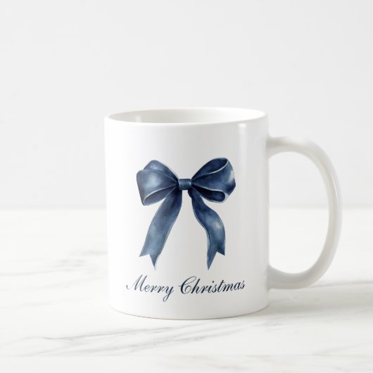 Traditional Blue Knot Christmas  コーヒーマグカップ (右)