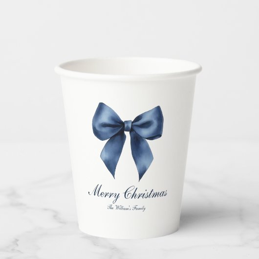 Traditional Blue Knot Christmas 紙コップ (正面)