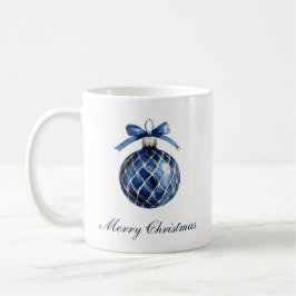 Traditional Blue Ornament Christmas  コーヒーマグカップ