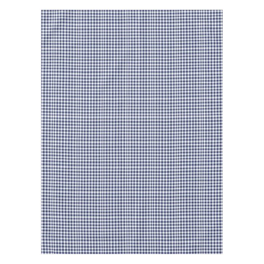 Traditional Blue Vichy Christmas テーブルクロス (正面)