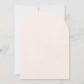 Traditional Blush Pink Monogram Wedding Invitation 招待状 (裏面)