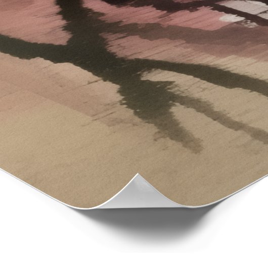 Traditional Castle On Lake ポスター (角)