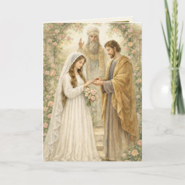 Traditional Catholic Betrothal Mary Joseph カード