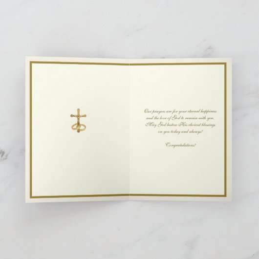 Traditional Catholic Betrothal Mary Joseph カード (内部)