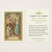 Traditional Catholic Betrothal Mary Joseph Wedding (正面&裏面)