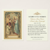 Traditional Catholic Betrothal Mary Joseph Wedding (正面&裏面)