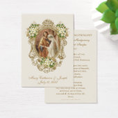 Traditional Catholic Floral Gold Wedding Prayer (デスク)