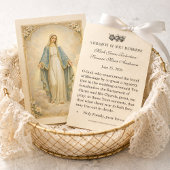 Traditional Catholic Wedding Favor Holy Card 名刺