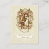 Traditional Catholic Wedding Prayer Holy Card コーリングカード (正面)