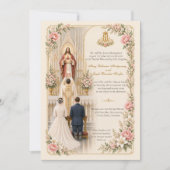 Traditional Catholic Wedding | Sacred Heart of Jes 招待状 (正面)
