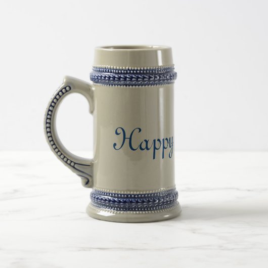 traditional ceramic beer stein ビールジョッキ (左)